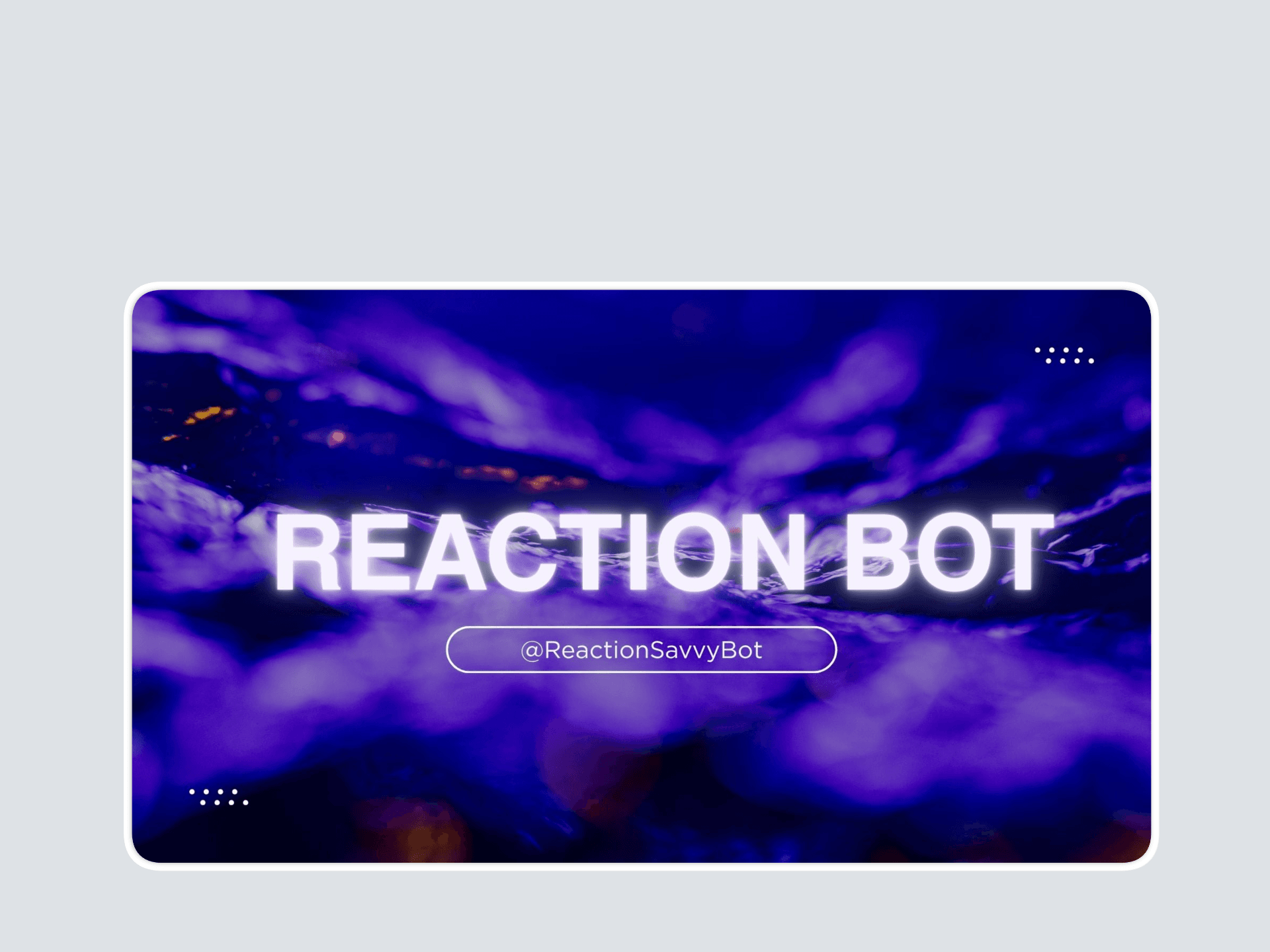 Auto Reaction Bot
